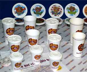 Finagle a Bagel cups,cream cheese tubs