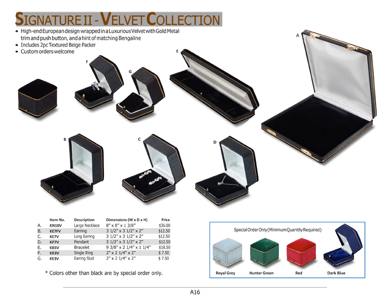 SIGNATURE II - Velvet Collecition