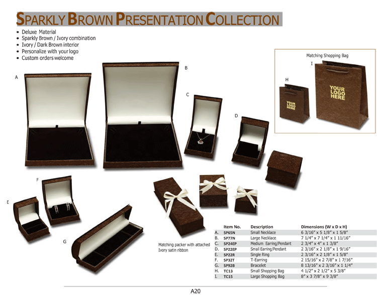 Sparkly Brown Presentation Collection